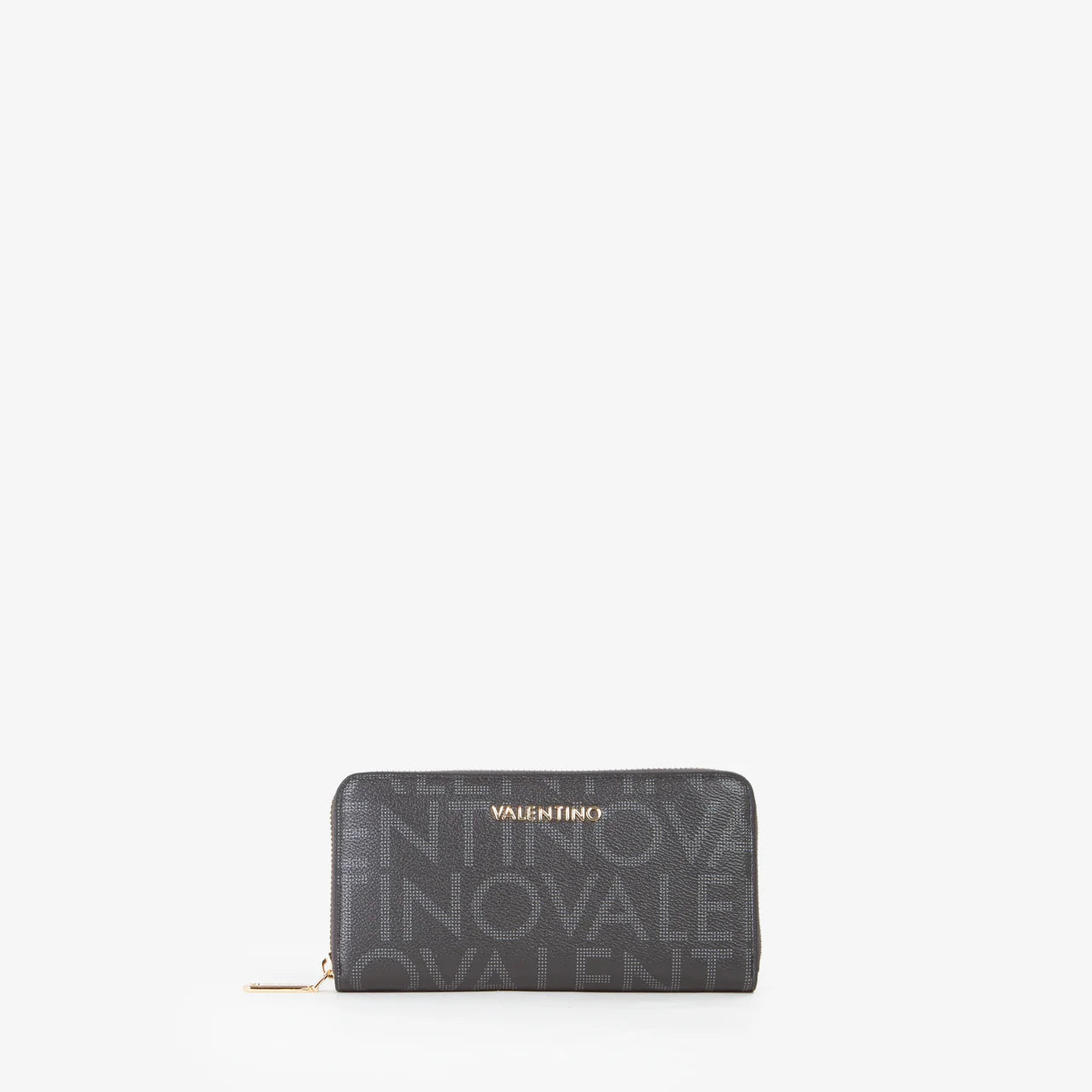 Valentino portafoglio logato con zip around Nero TU | Giò Fashion