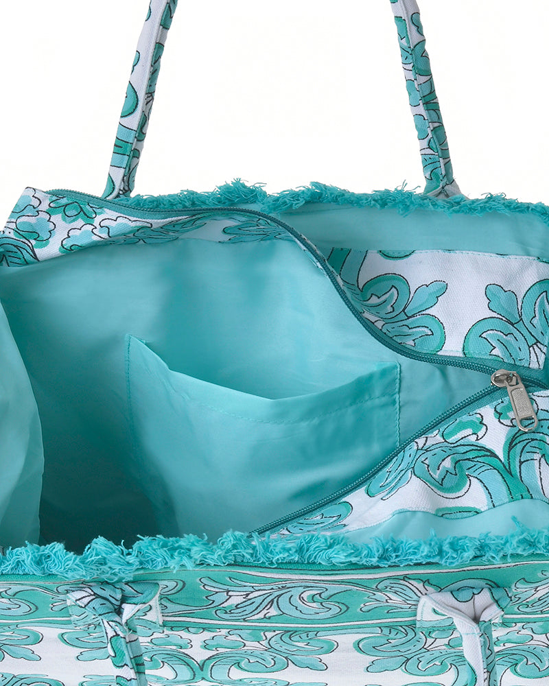 Ble Resort Collection Borsa Verde in Canvas