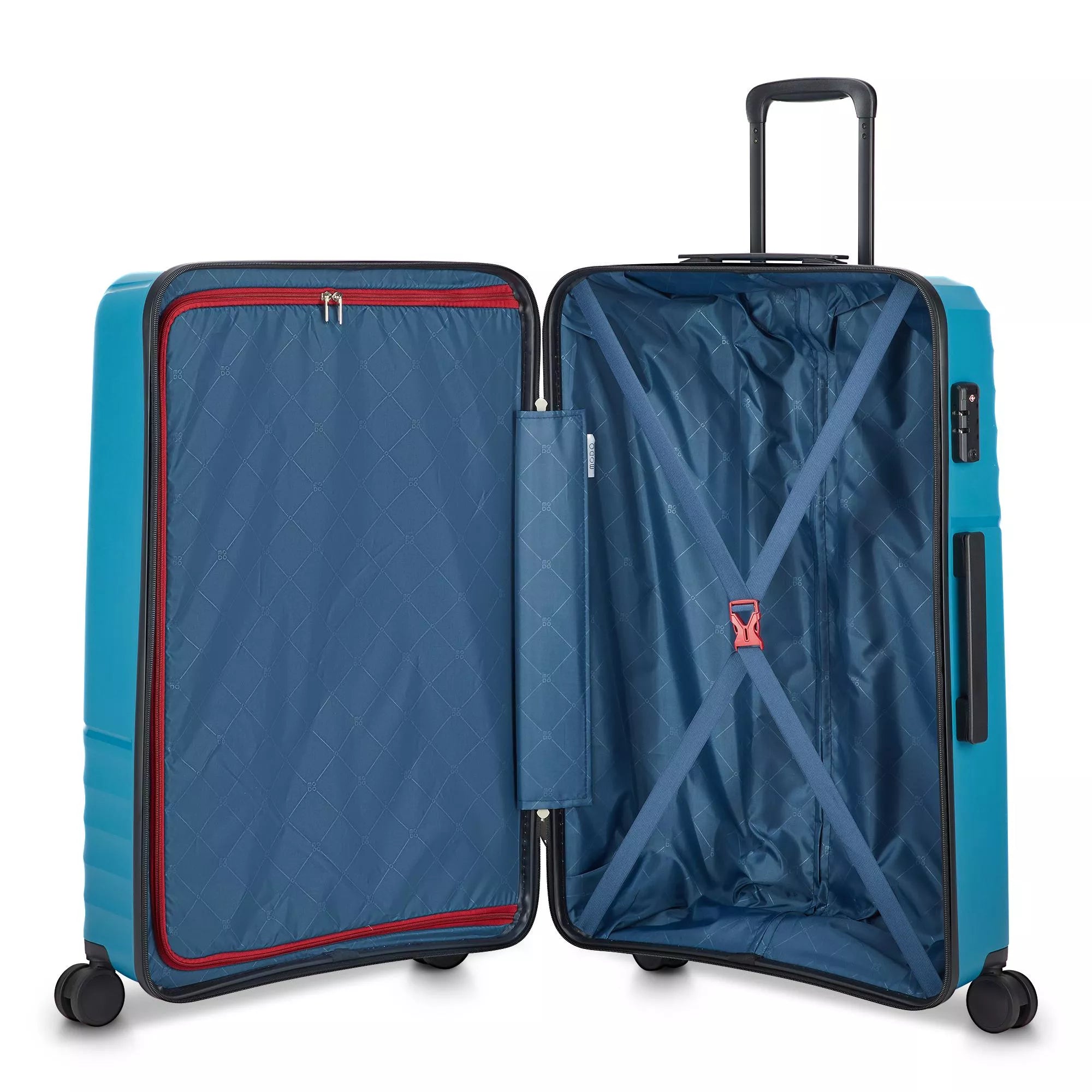 Modo by Roncato Trolley Grande Rigido 4 Ruote da Viaggio 76x51x31 PETROLIO TU | Giò Fashion