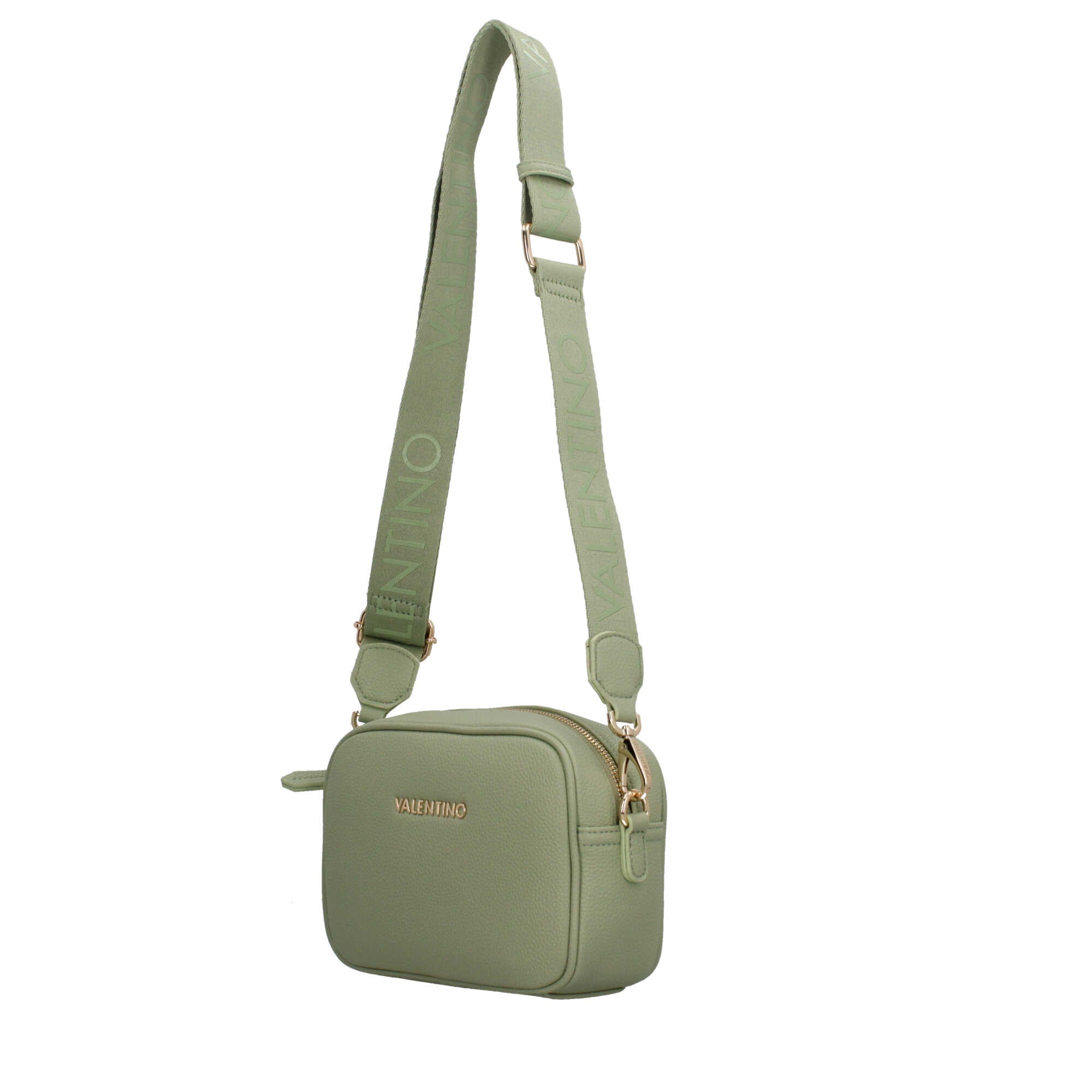 Borsa a tracolla Valentino con logo frontale e design compatto Verde TU | Giò Fashion