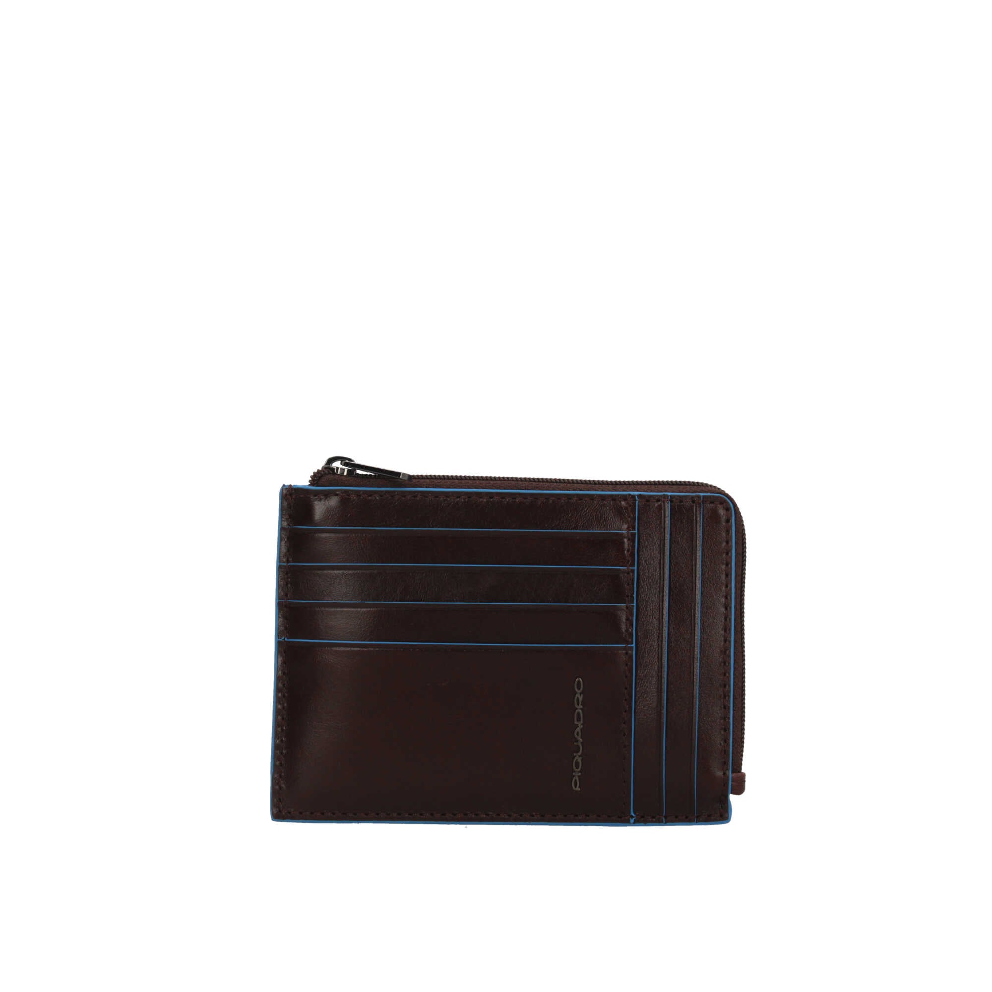 Porta carte in pelle Piquadro con tasca zip