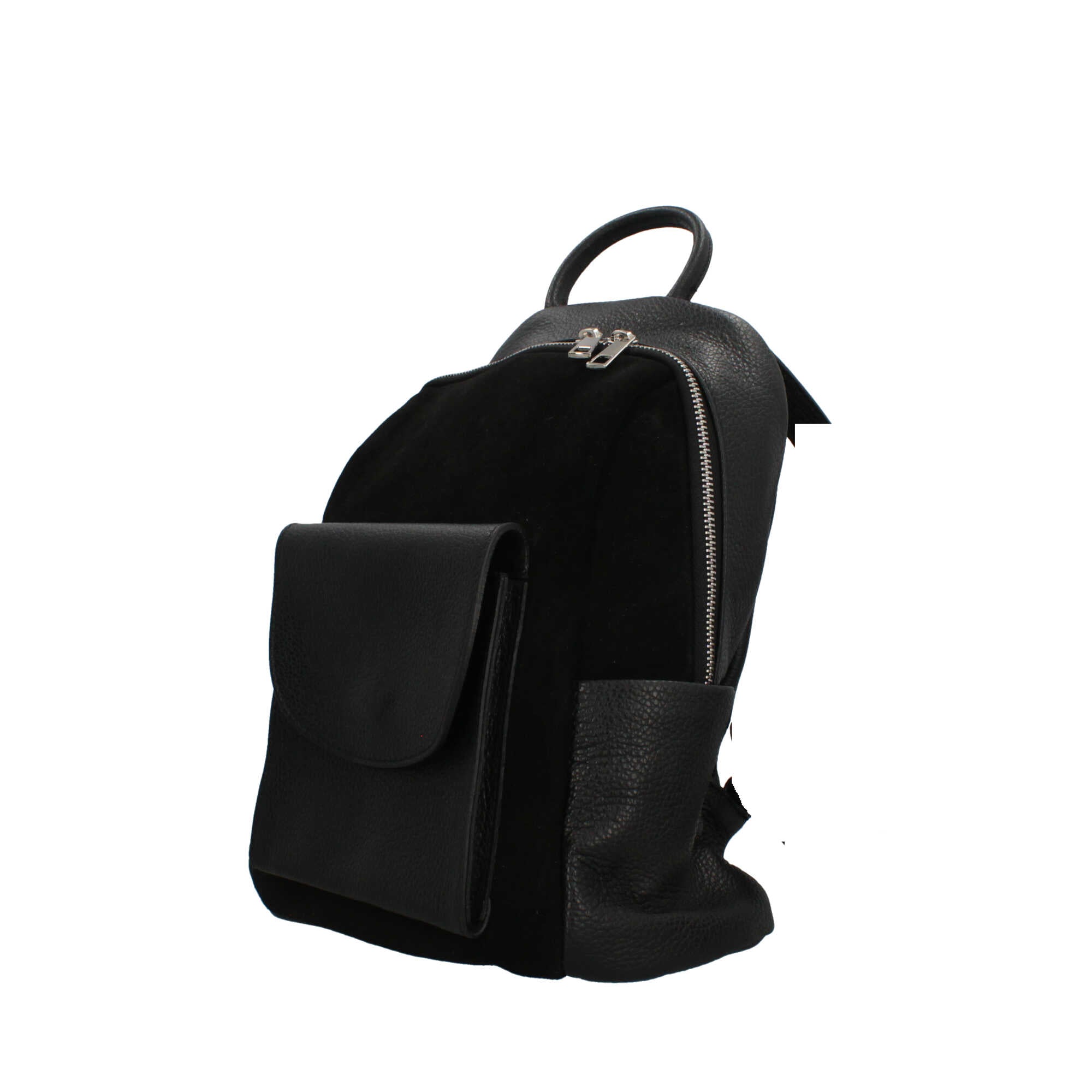 Made in Italy zaino in pelle stile elegante NERO TU | Giò Fashion