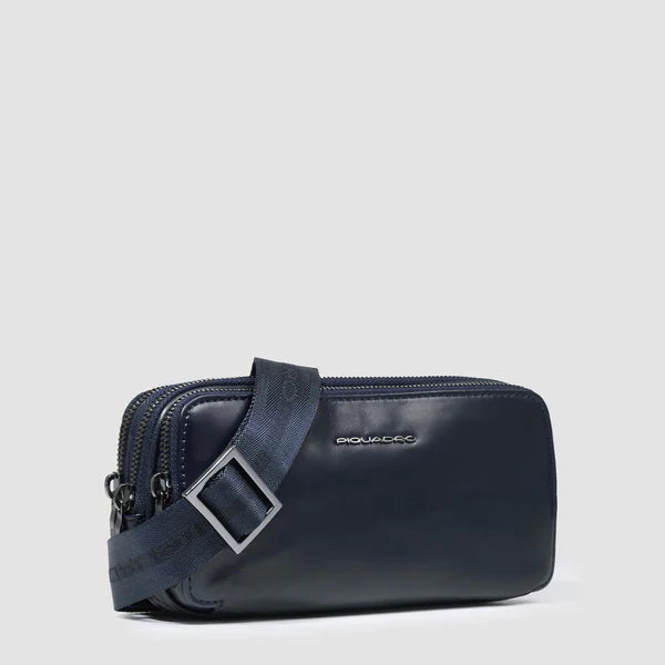 Astuccio Piquadro con Tre Scomparti e Polsiera Removibile BLU TU | Giò Fashion