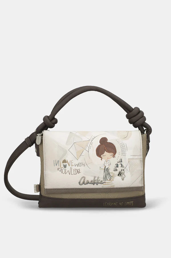 Borsa Anekke Donna a Mano con Tracolla Removibile e Chiusura Patta Marrone TU | Giò Fashion