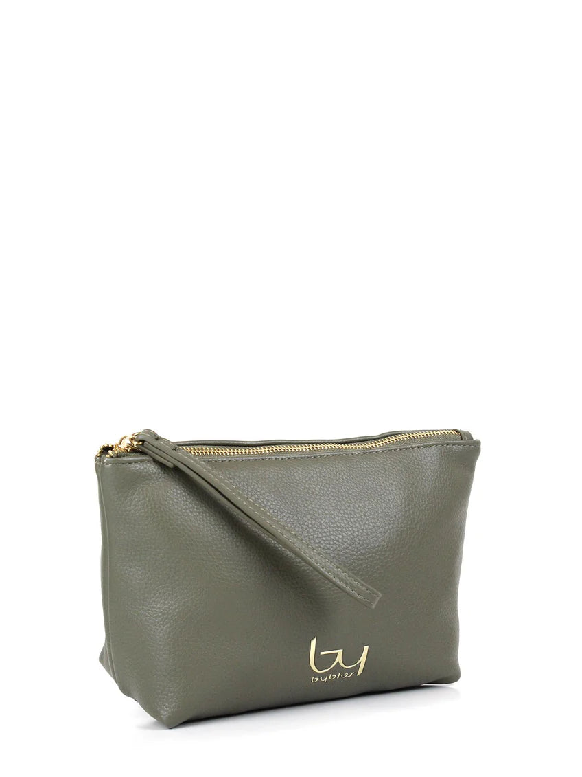 Beauty By Byblos in ecopelle con scomparti interni e cinturino VERDE TU | Giò Fashion