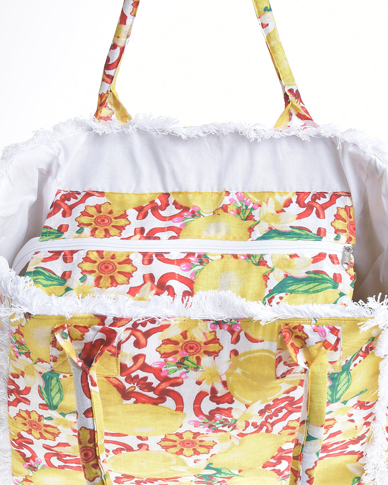 Ble Resort Collection Borsa Bianco in Tessuto