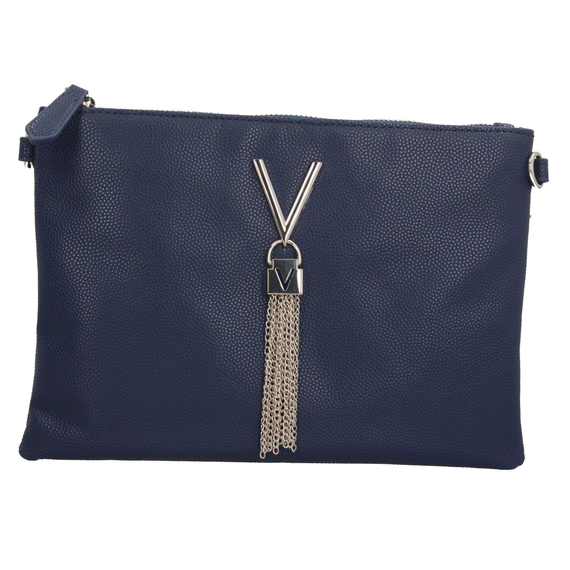 Pochette Divina con Tracolla a Catena e Dettaglio a Nappa BLU TU | Giò Fashion