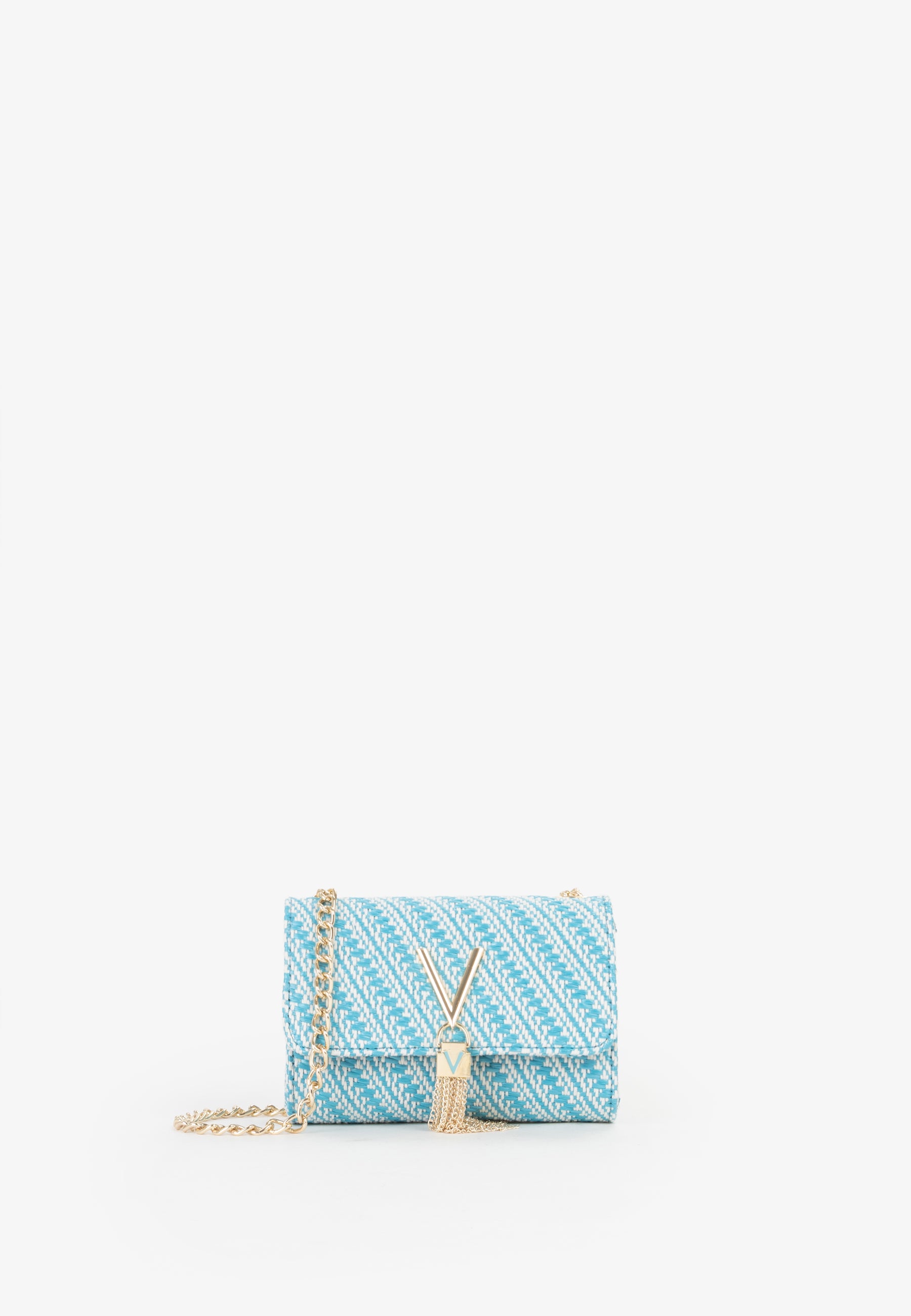 Mini bag donna Mario Valentino in tessuto intrecciato con tracolla a catena TURCH-MULTI TU | Giò Fashion