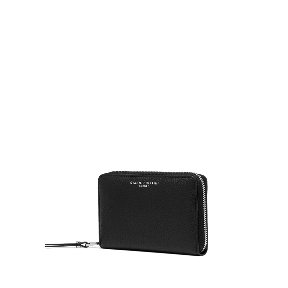 Portafoglio Medio Gianni Chiarini Wallets Grain in pelle grana Nero TU | Giò Fashion