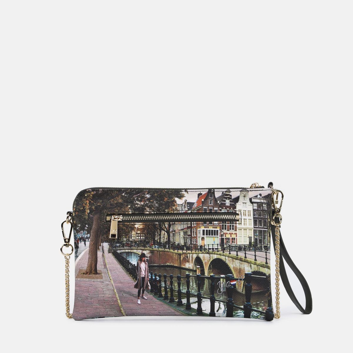 Ynot pochette  con tracolla a catena