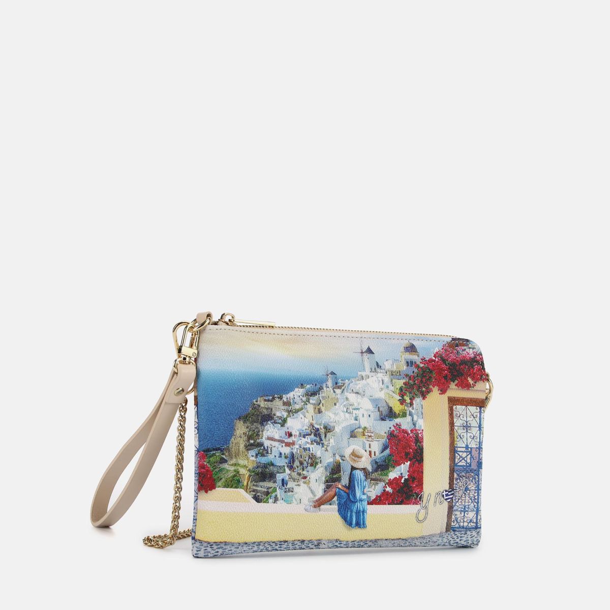 Pochette Y Not con stampa urbana