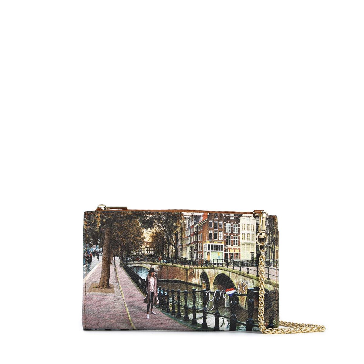 Ynot portafoglio con tracolla