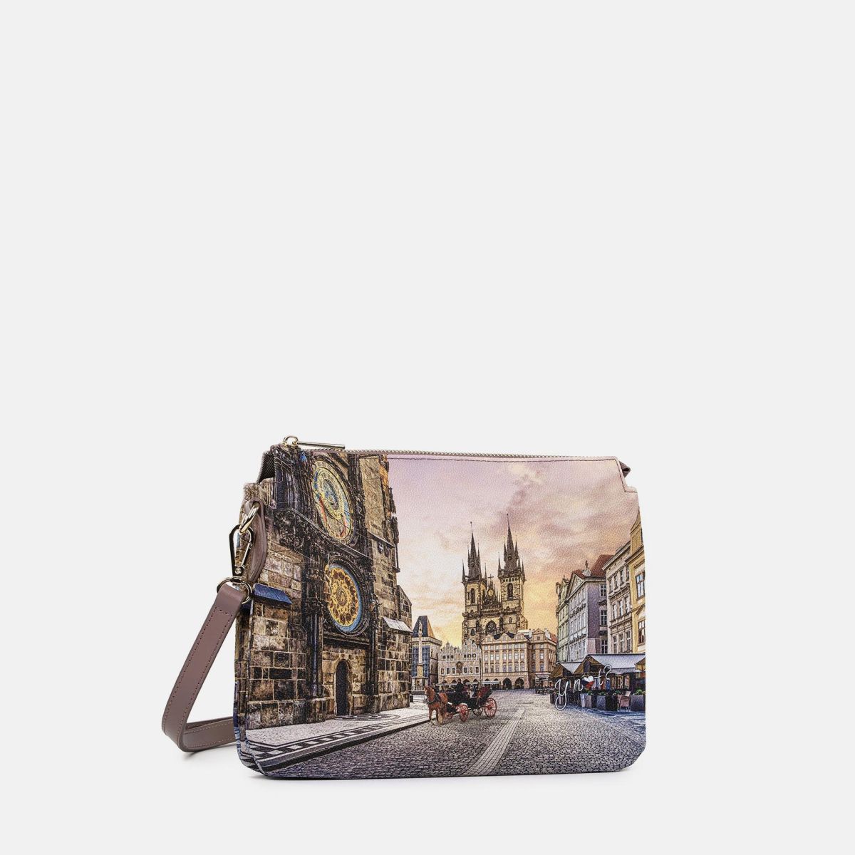 Ynot borsa a spalla con doppio scomparto