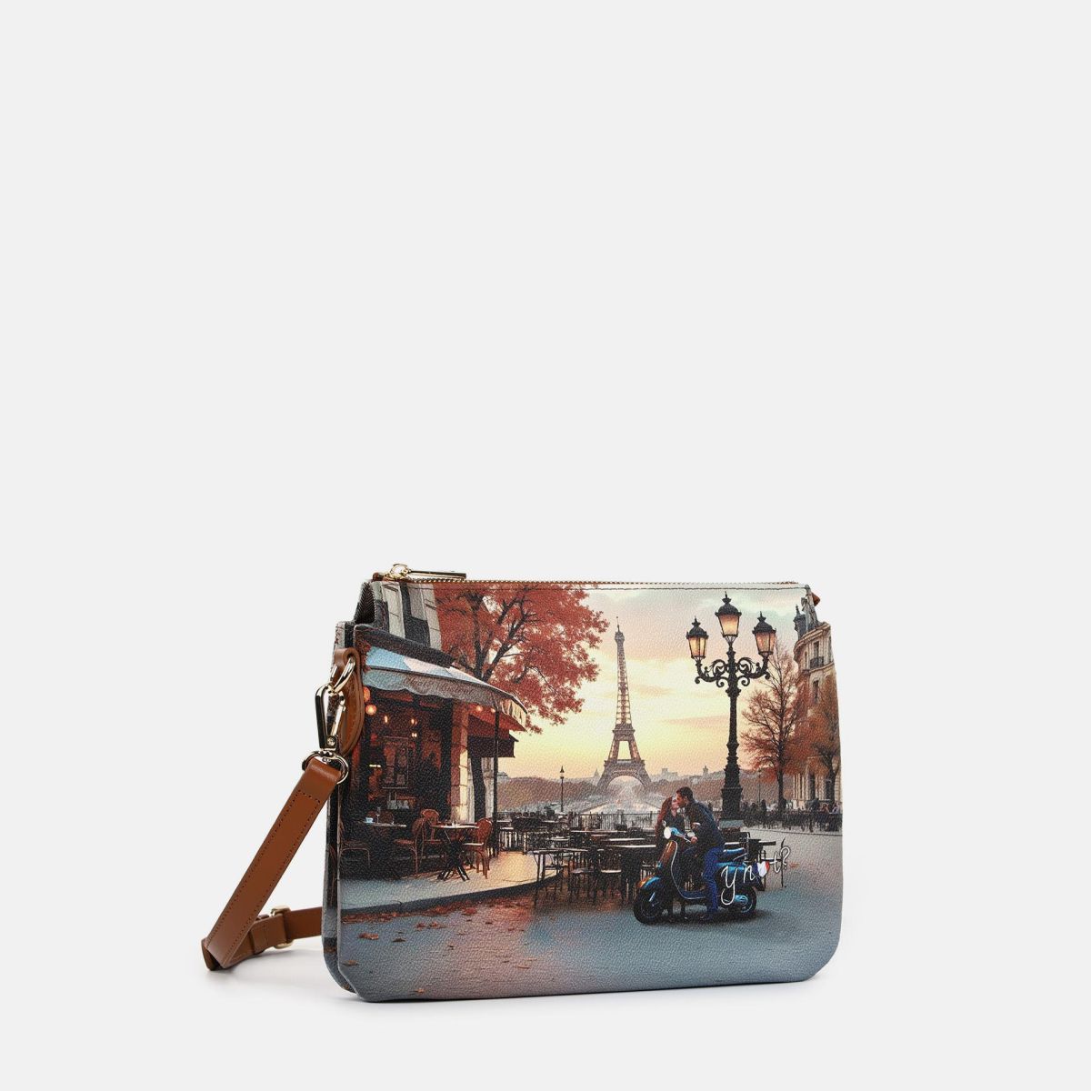 Ynot borsa a spalla con doppio scomparto