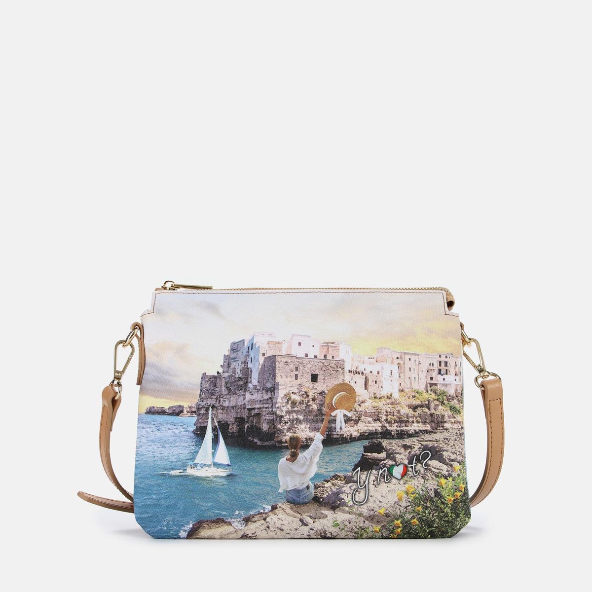 Borsa a tracolla YNot con doppio scomparto e design compatto