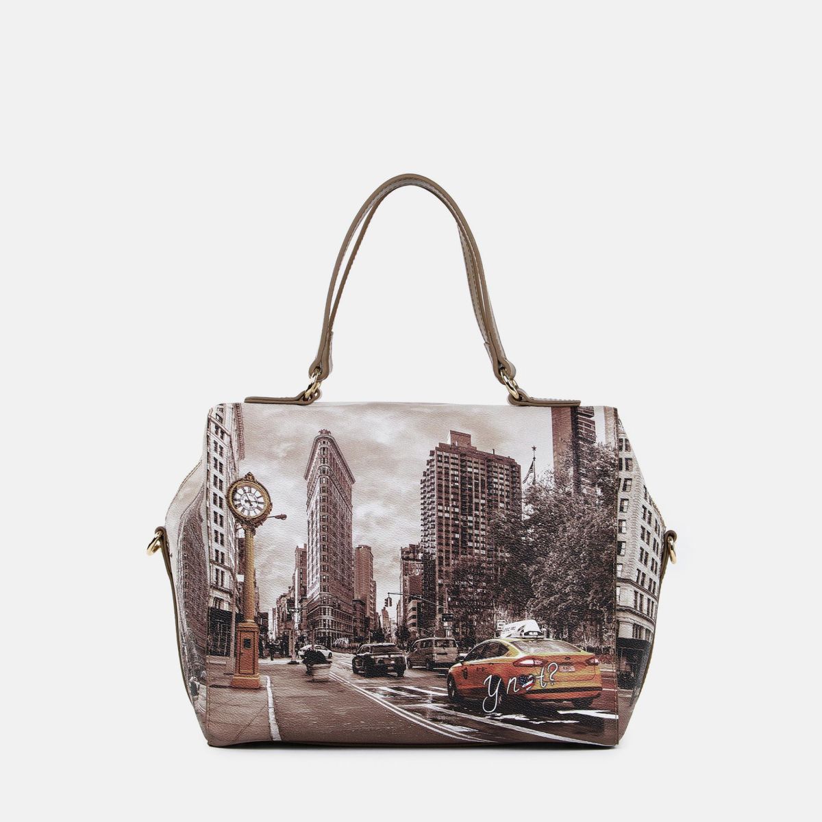 Ynot borsa Boston con doppi manici