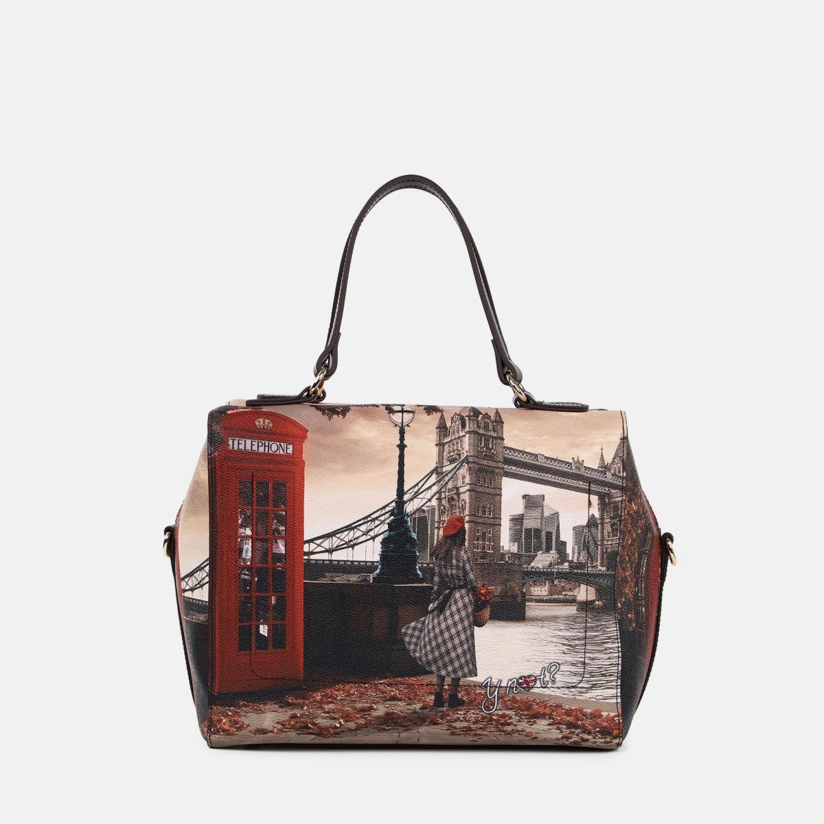 Ynot borsa Boston con doppi manici