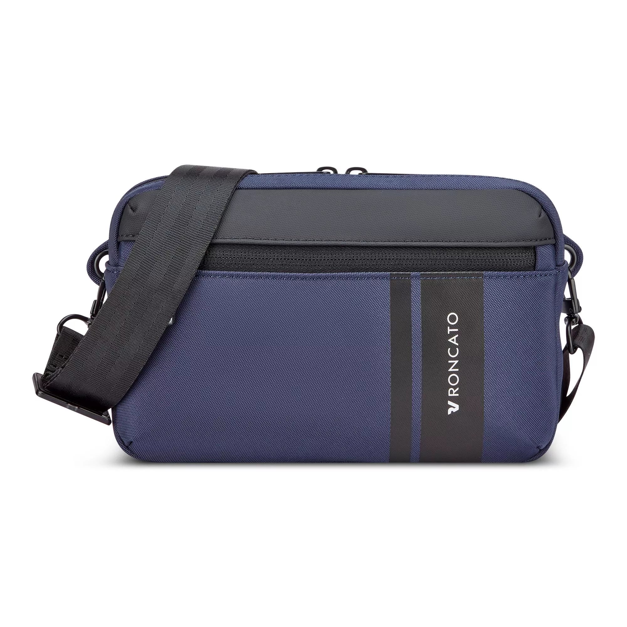 Borsa a tracolla Roncato da uomo compatta e resistente BLU TU | Giò Fashion