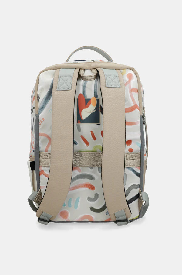 Zaino Anekke da viaggio e tempo libero con tasche laterali e chiusura con zip BLU TU | Giò Fashion