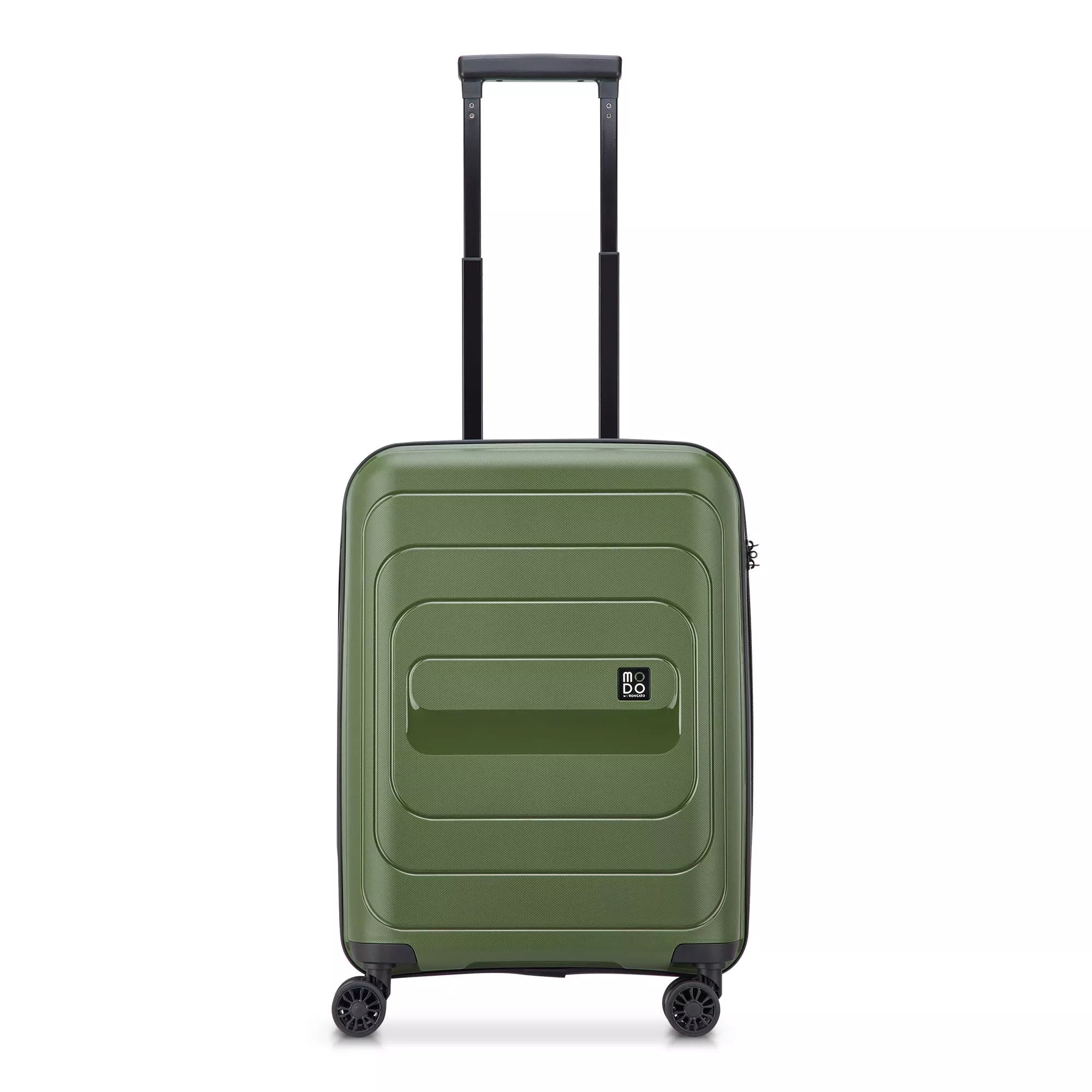 Modo by Roncato Trolley Bagaglio a Mano 4 Ruote Rigido 55x40x20 VERDE TU | Giò Fashion