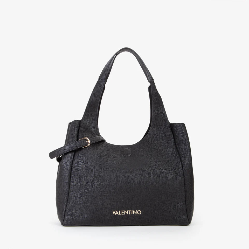 Borsa a spalla donna Mario Valentino elegante e capiente per uso quotidiano NERO TU | Giò Fashion