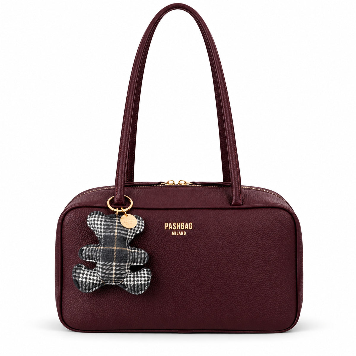 PashBag Borsa a Spalla Donna con Doppi Manici e Charm