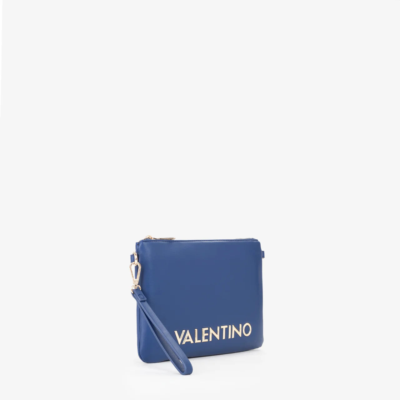 Valentino pochette donna elegante con tracolla e logo frontale BLU SCURO TU | Giò Fashion