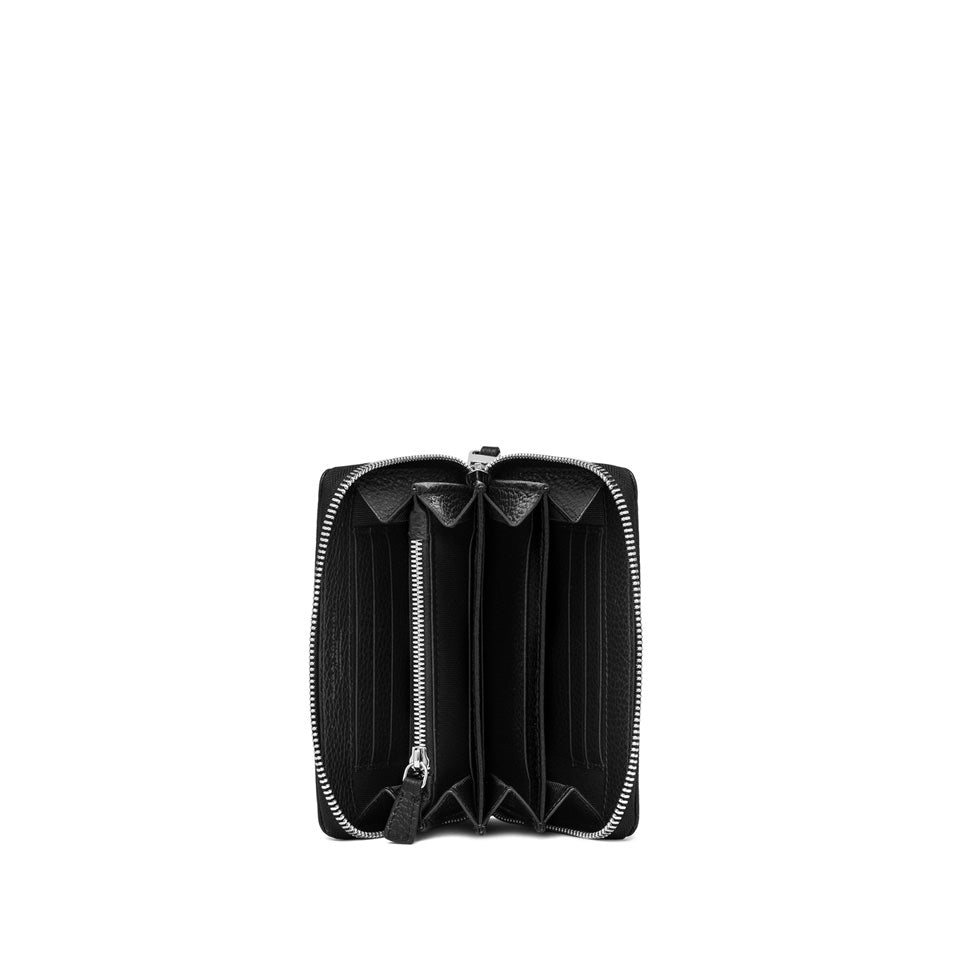 Portafoglio Medio Gianni Chiarini Wallets Grain in pelle grana Nero TU | Giò Fashion