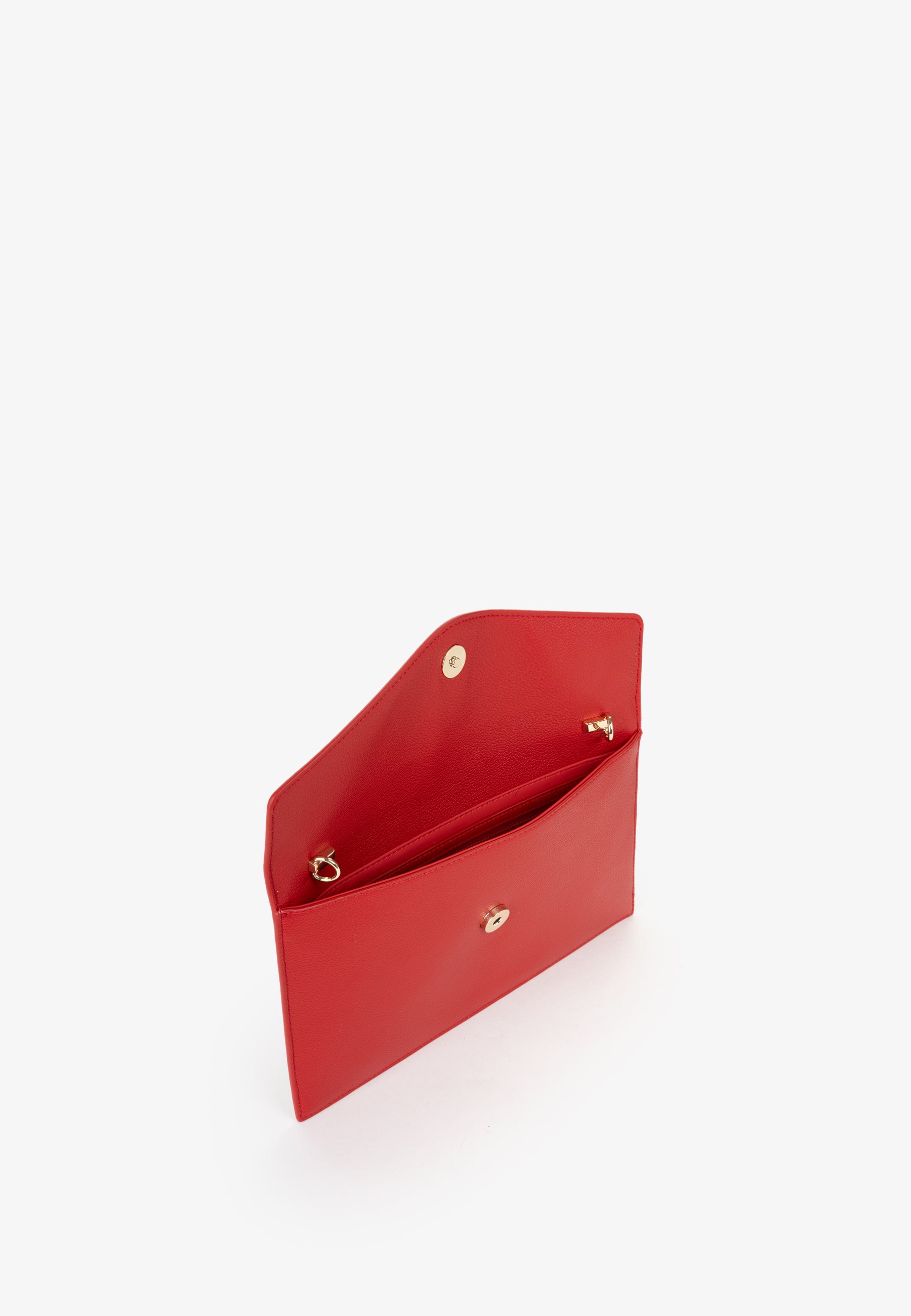Borsa a tracolla donna Mario Valentino con chiusura a patta e dettaglio V con catena Rosso TU | Giò Fashion