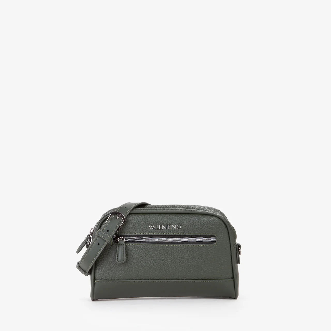 Borsa a tracolla compatta Valentino con zip frontale Verde TU | Giò Fashion