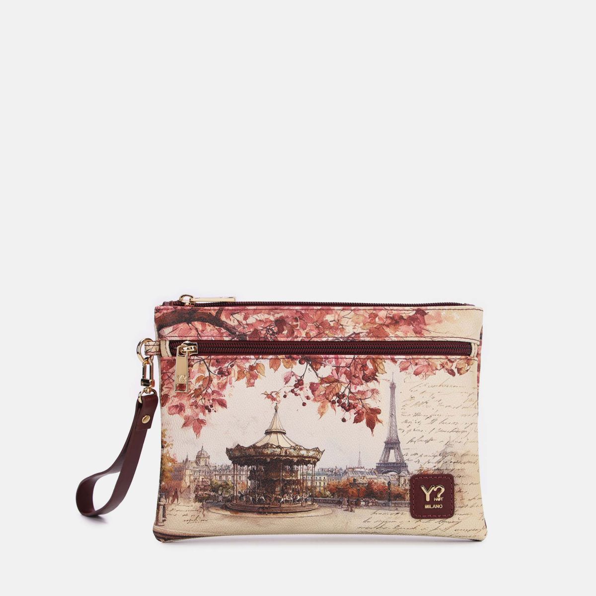 Ynot? Yes Bag Pochette Donna Piccola in Ecopelle con Zip