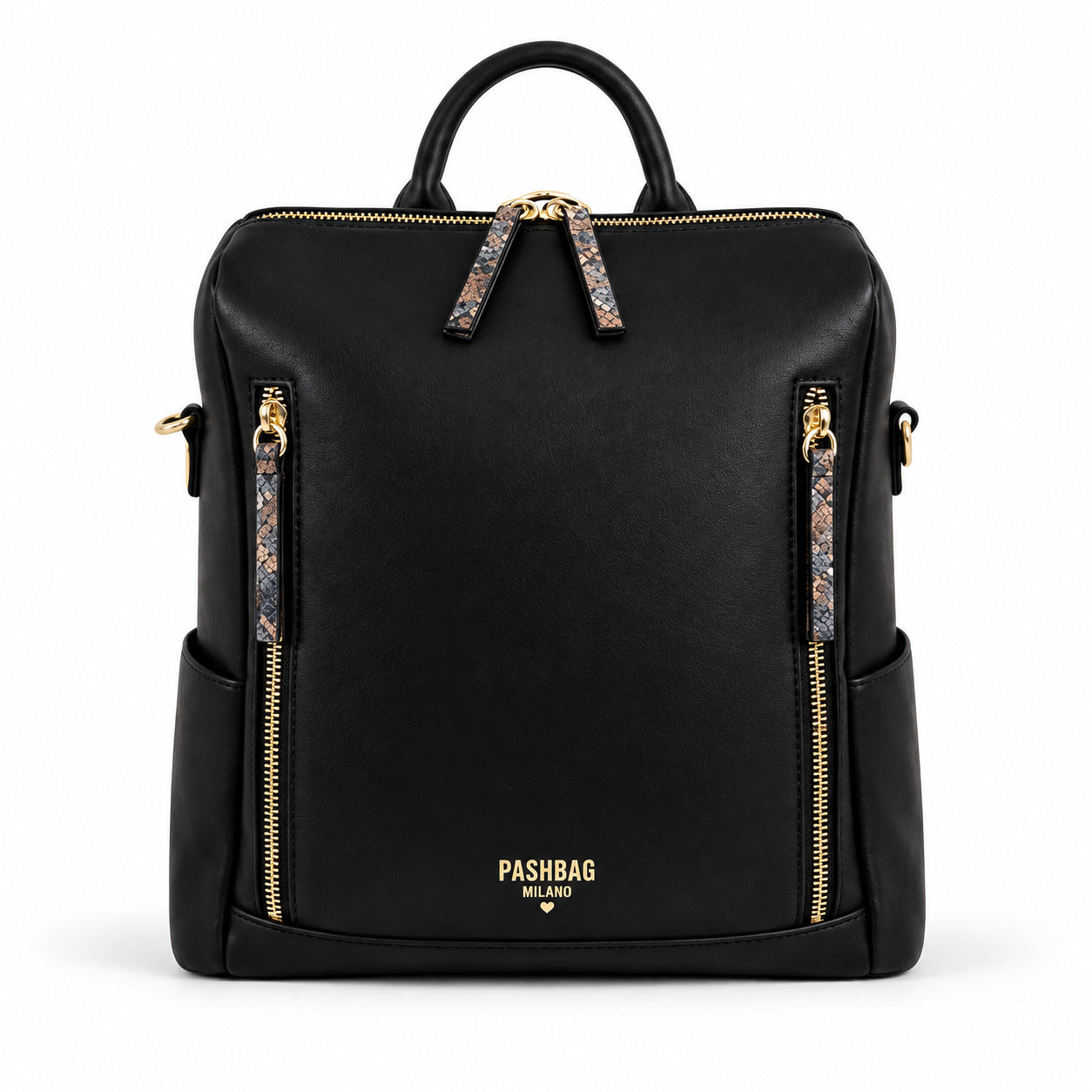 PashBag Zaino Donna con Doppia Zip Frontale