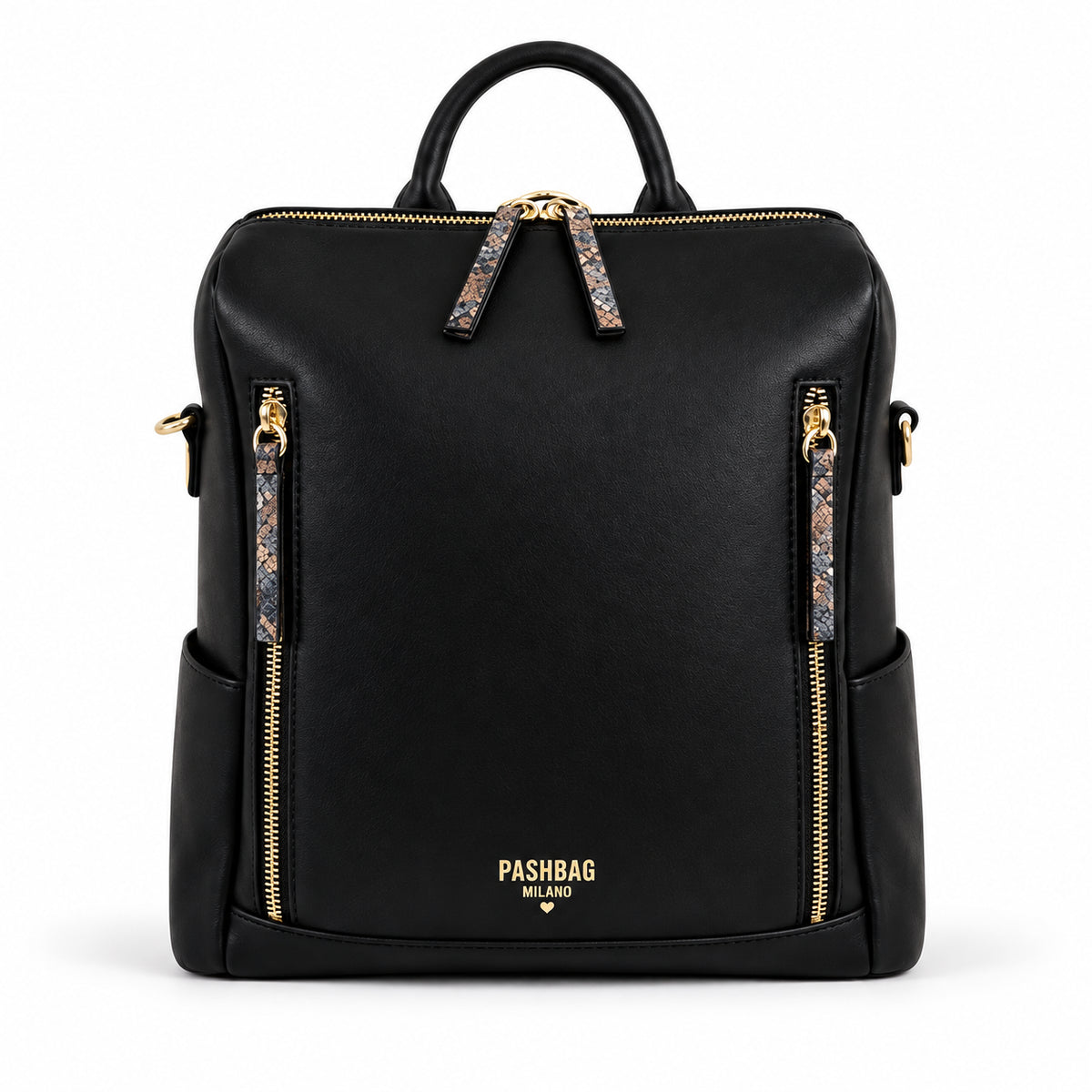PashBag Zaino Donna con Doppia Zip Frontale