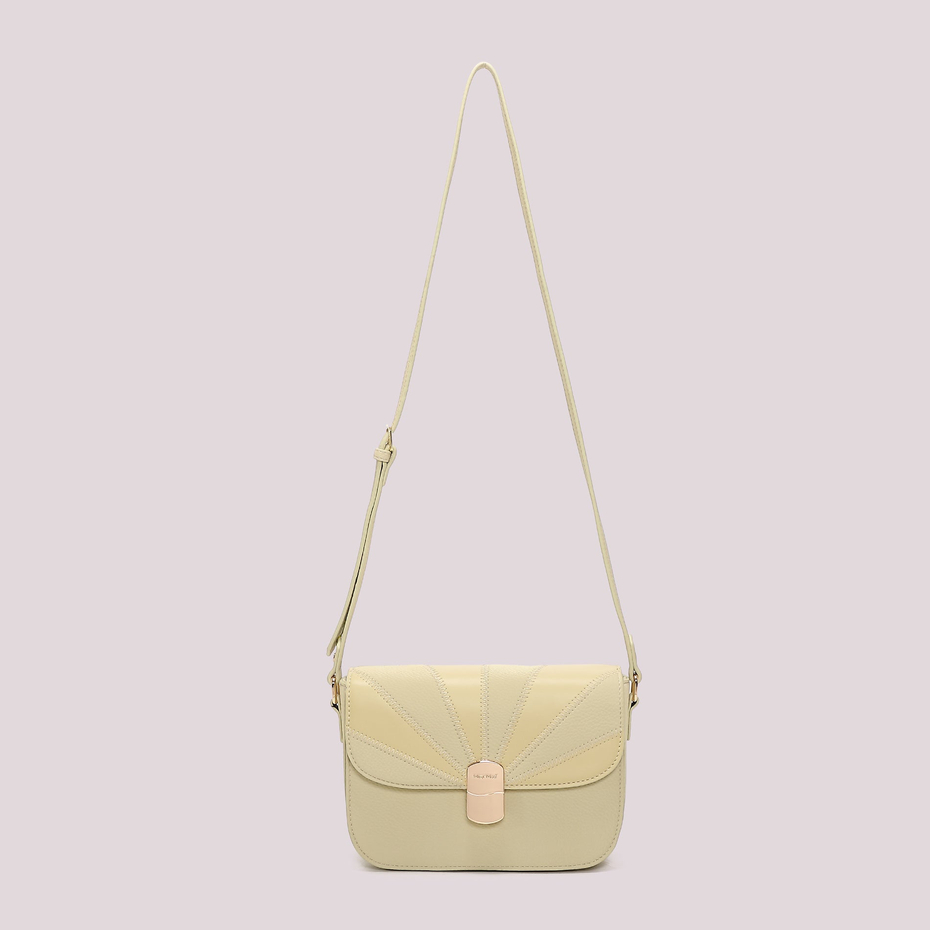 Mimi Mua borsa a tracolla compatta con patta decorata VERDE TU | Giò Fashion