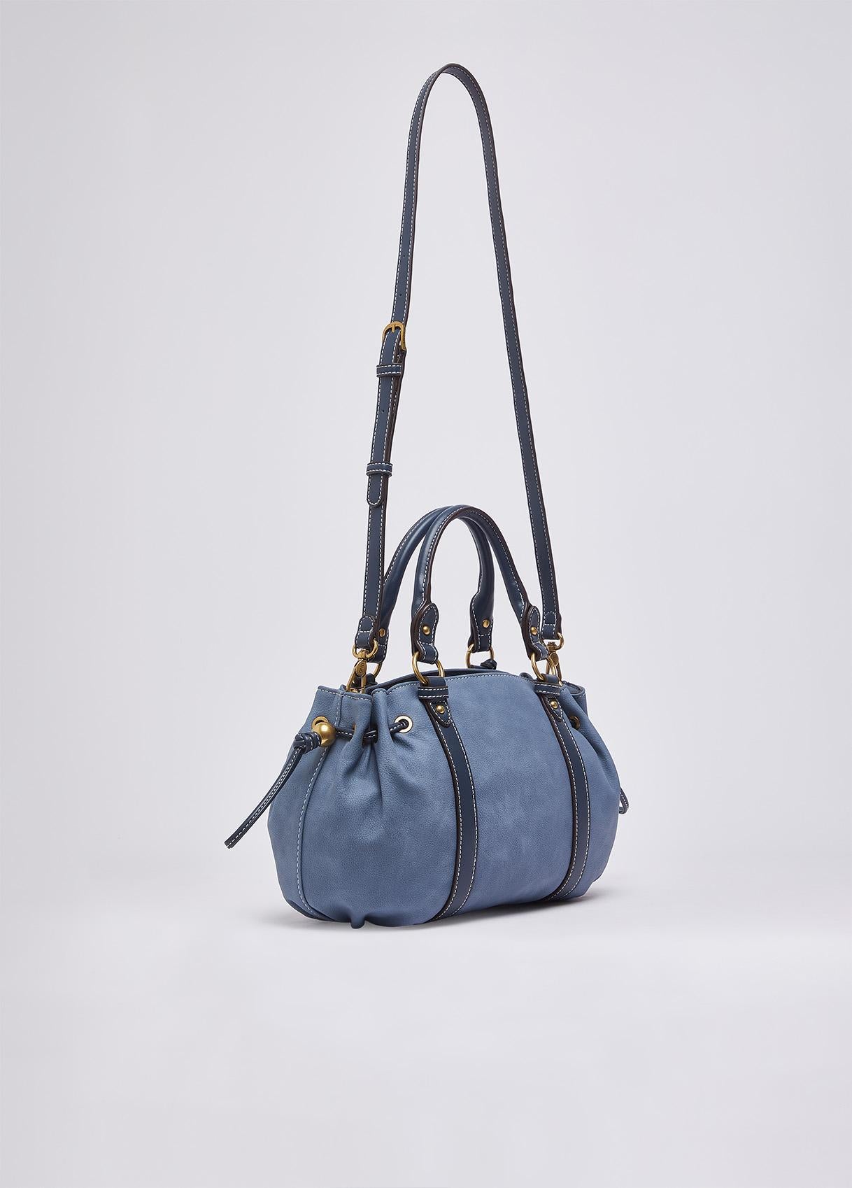 Borsa a mano Liu Jo con coulisse laterale e charm logato Cloud TU | Giò Fashion