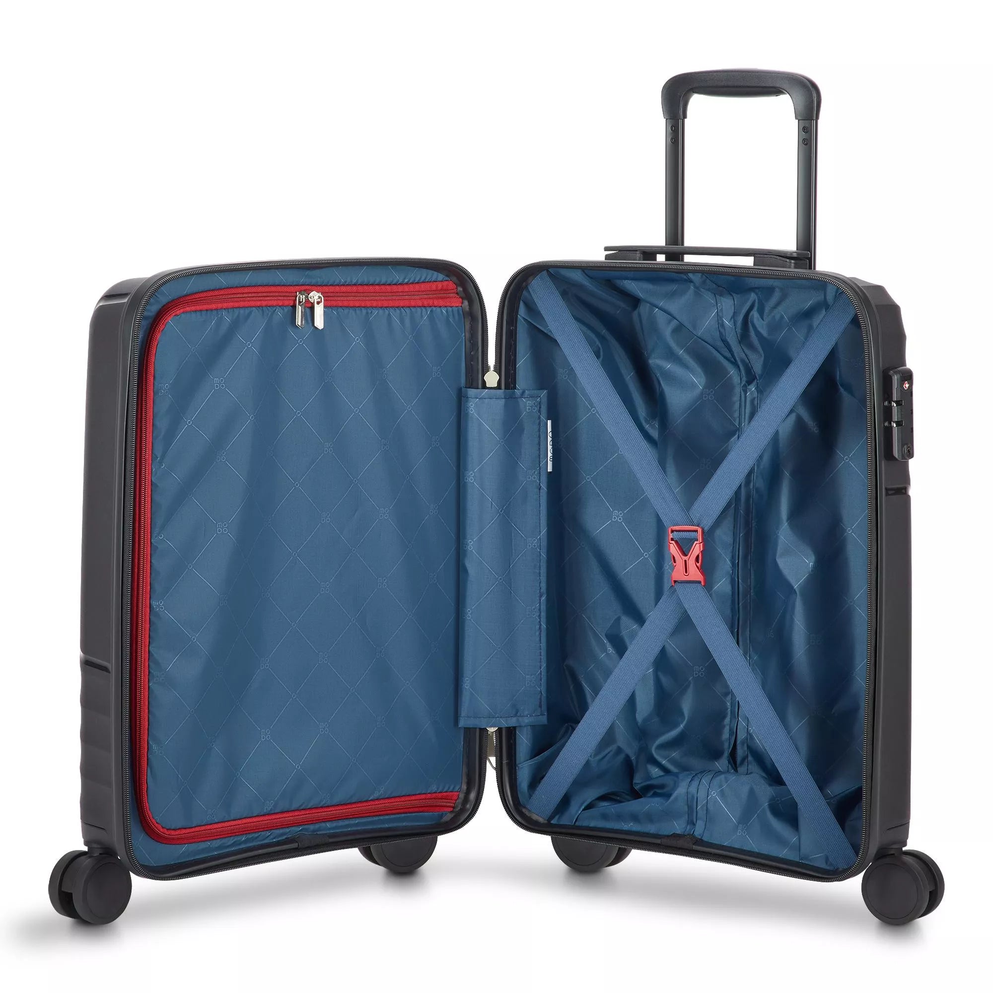 Modo by Roncato Trolley Bagaglio a Mano Rigido 4 Ruote 55x40x20 NERO TU | Giò Fashion