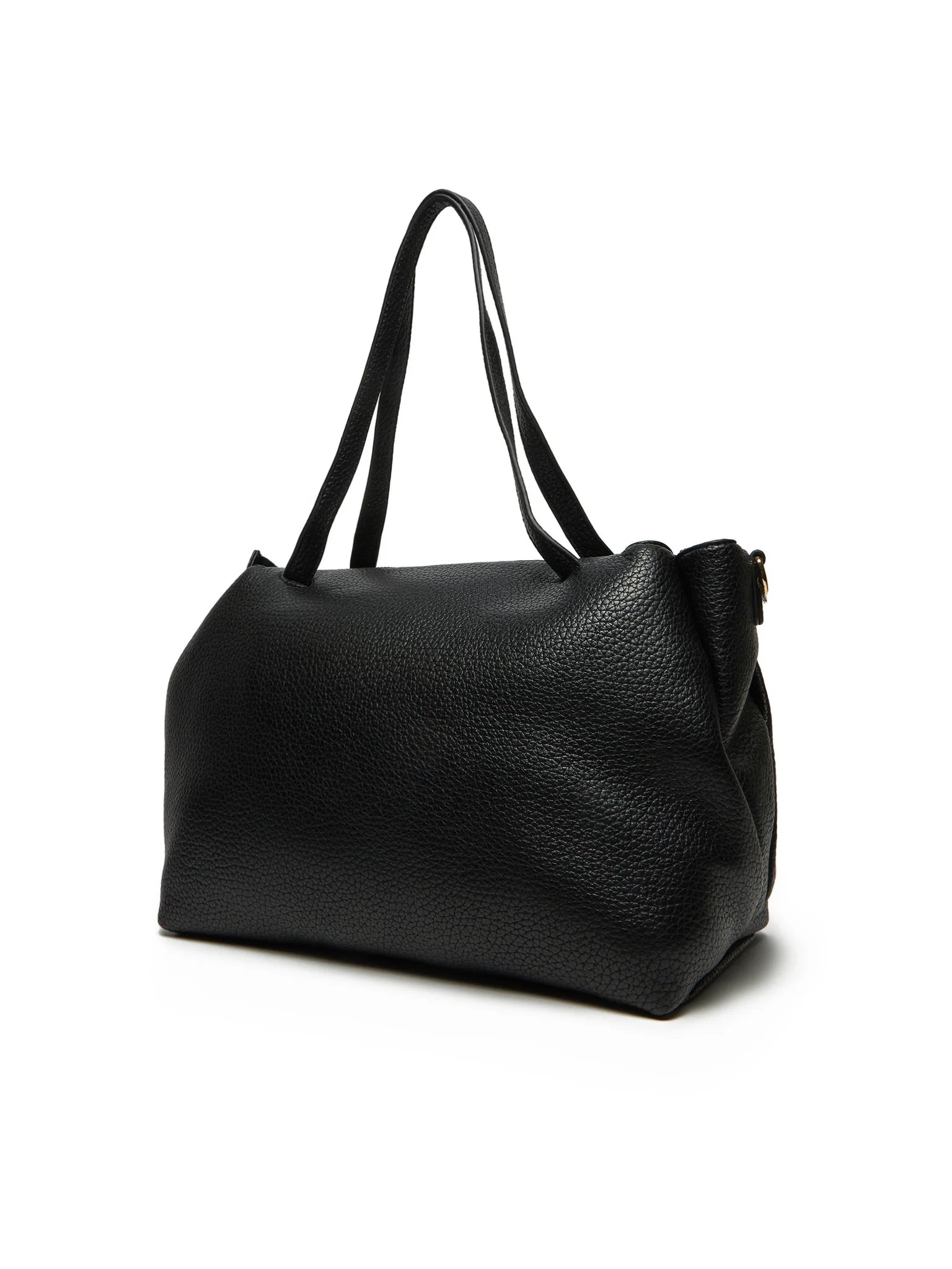 Borsa Valentino shopper con doppio manico e tracolla logata NERO TU | Giò Fashion