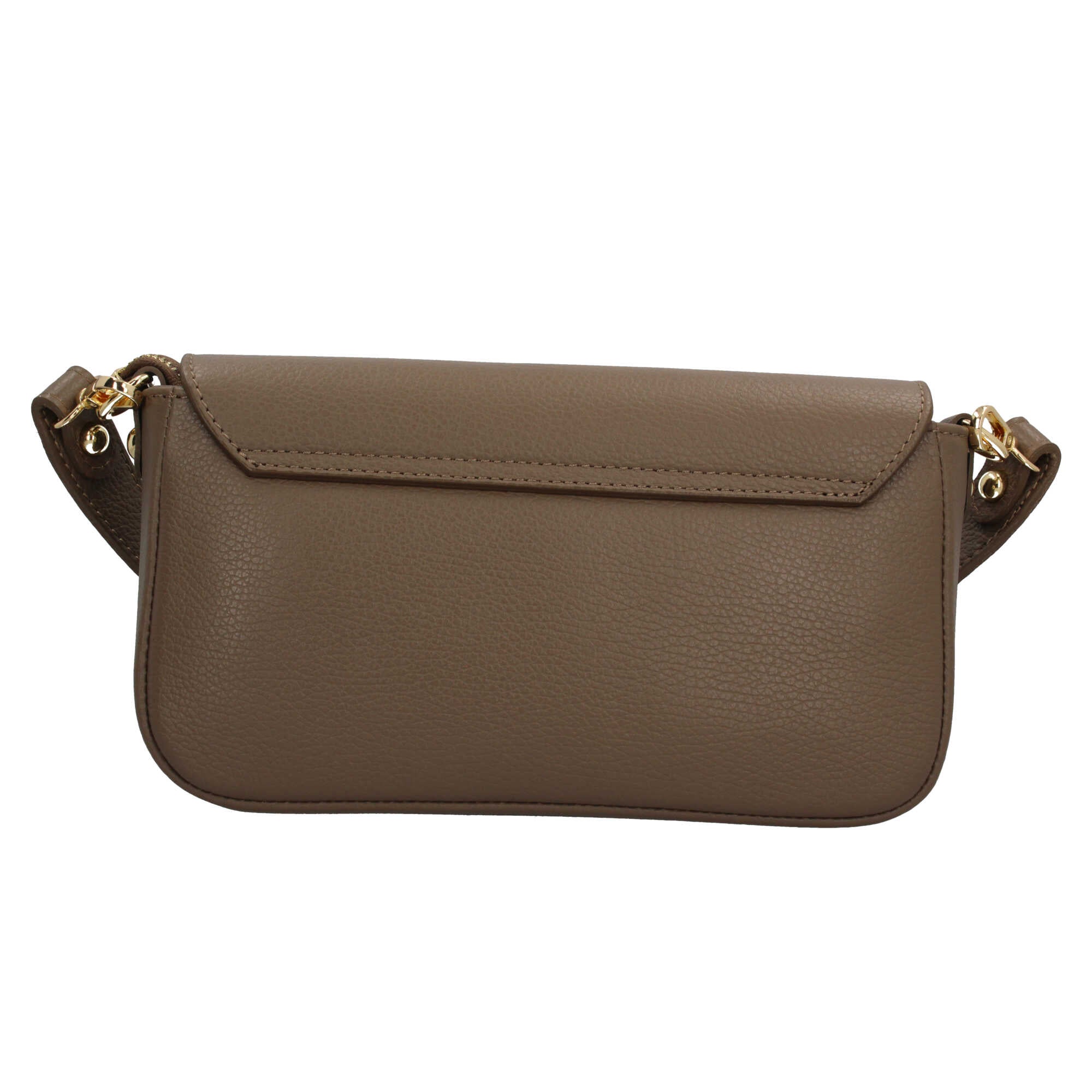 Borsa a tracolla in vera pelle martellata Made in Italy Beige TU | Giò Fashion