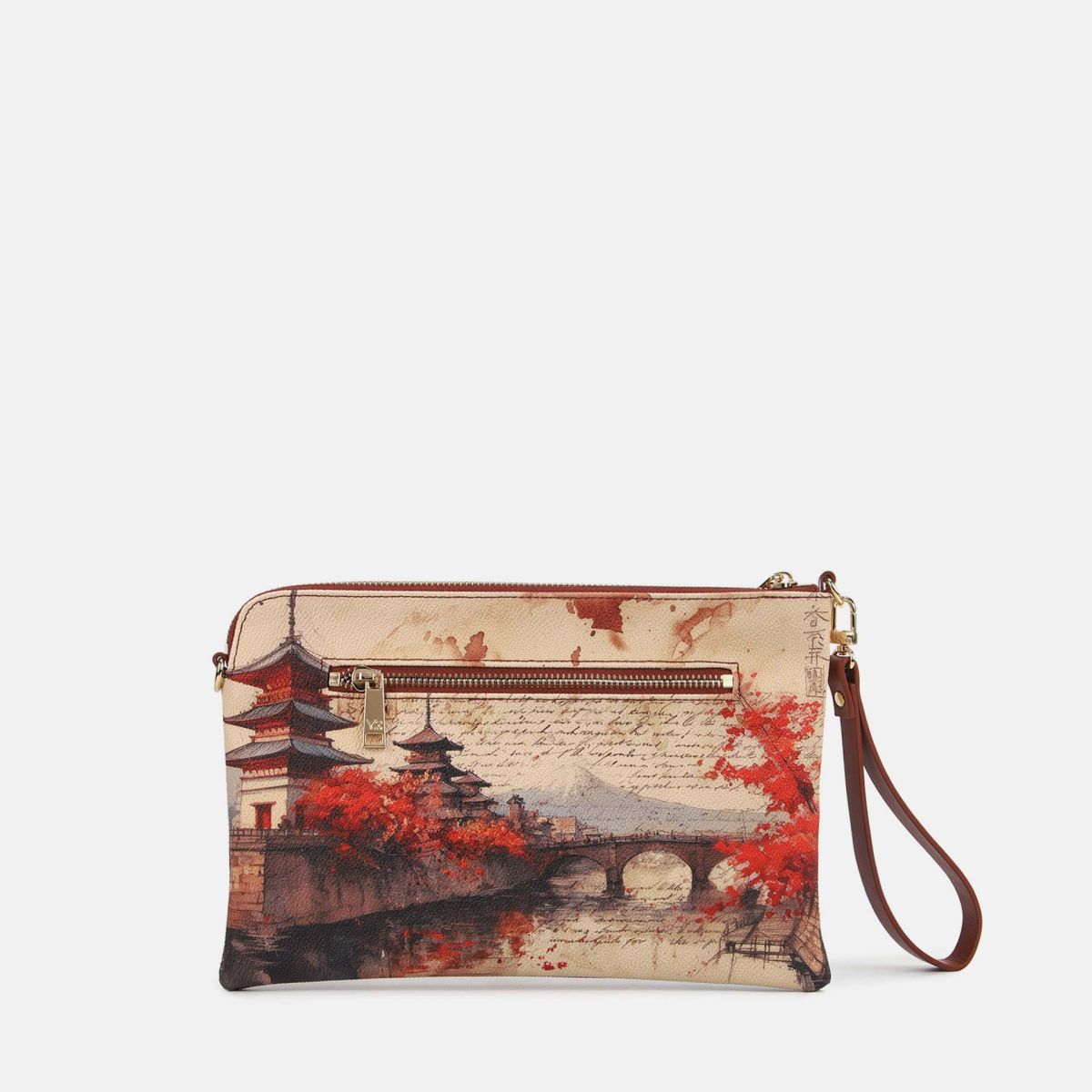 Ynot? Yes Bag Clutch Donna con Tracolla e Tasca Zip