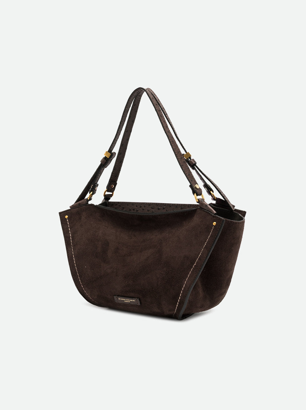 Gianni Chiarini Bloom Shopper Media in Pelle Scamosciata