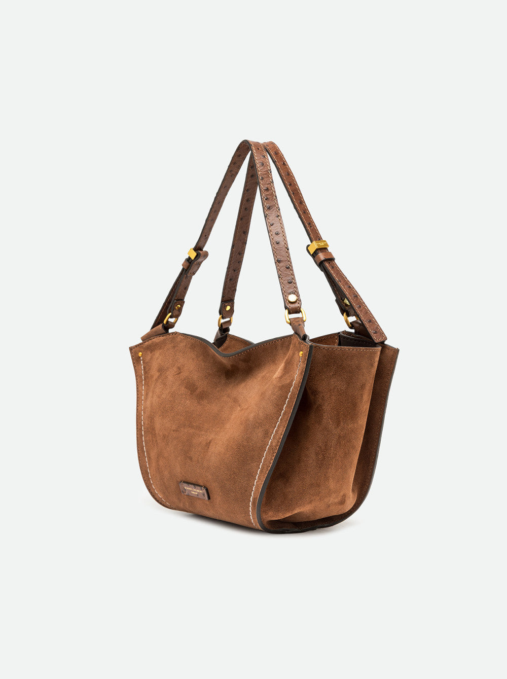 Gianni Chiarini Bloom Shopper Media in Pelle Scamosciata