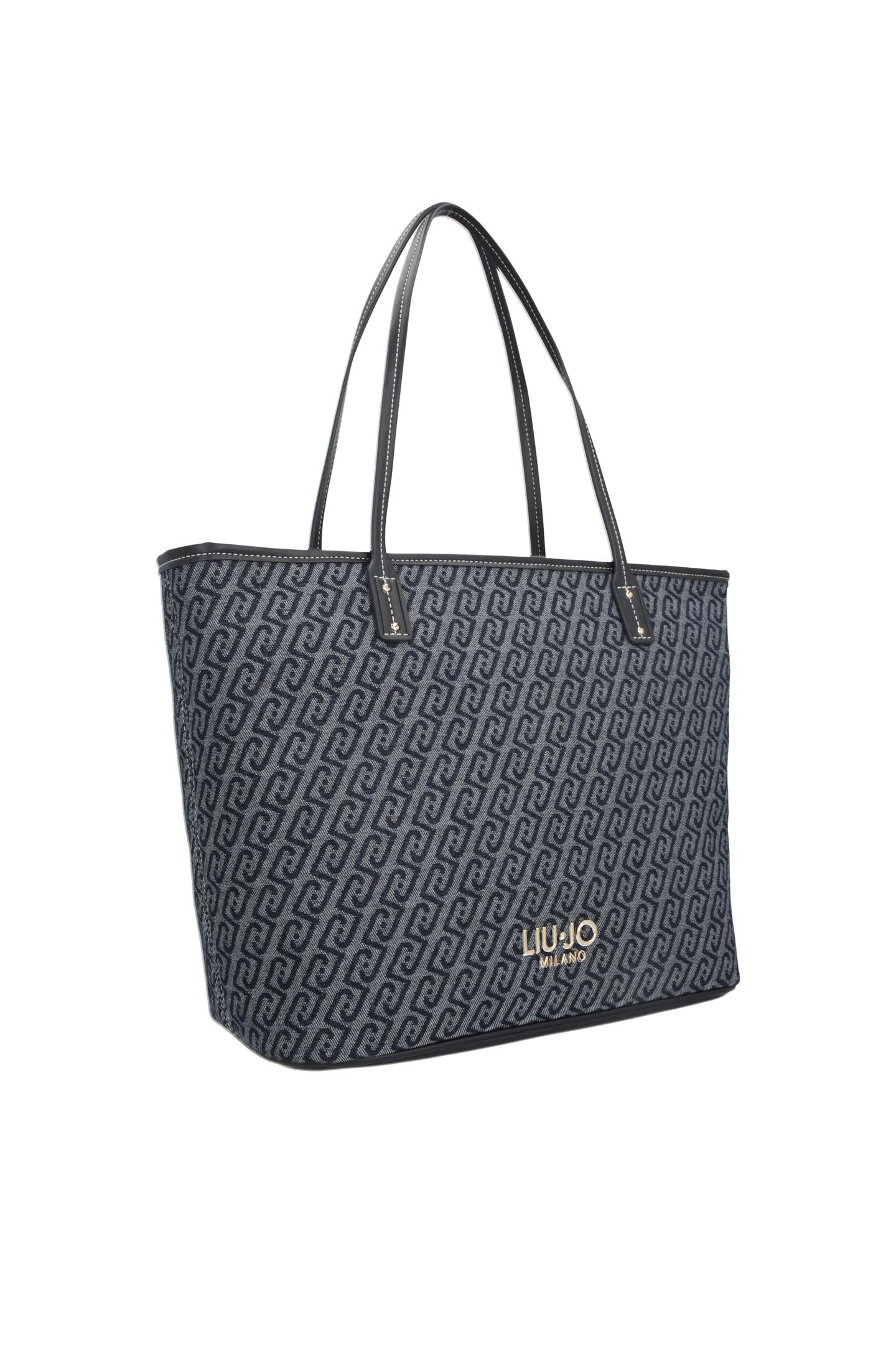 Borsa shopper Liu Jo elegante da donna capiente con doppio manico BLU TU | Giò Fashion