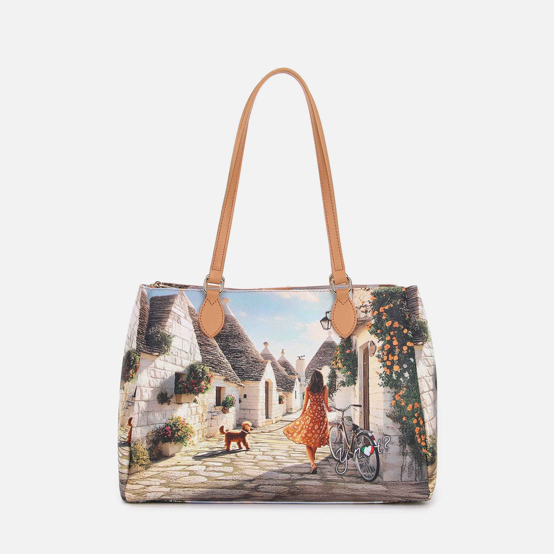 Y-Not Tote Bag YesBag Trulli Love TU | Giò Fashion