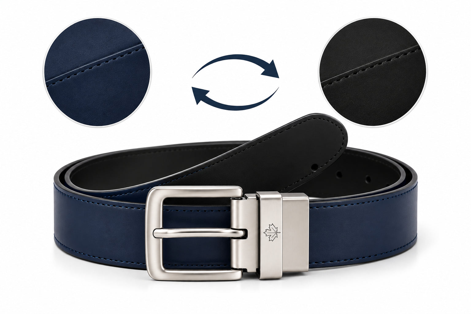 Cintura Lumberjack Double Face Reversibile – Eleganza e Versatilità