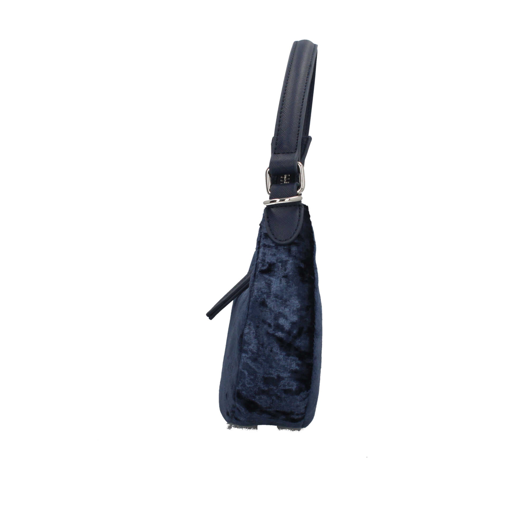 Mario Valentino borsa a spalla morbida con chiusura zip BLU TU | Giò Fashion