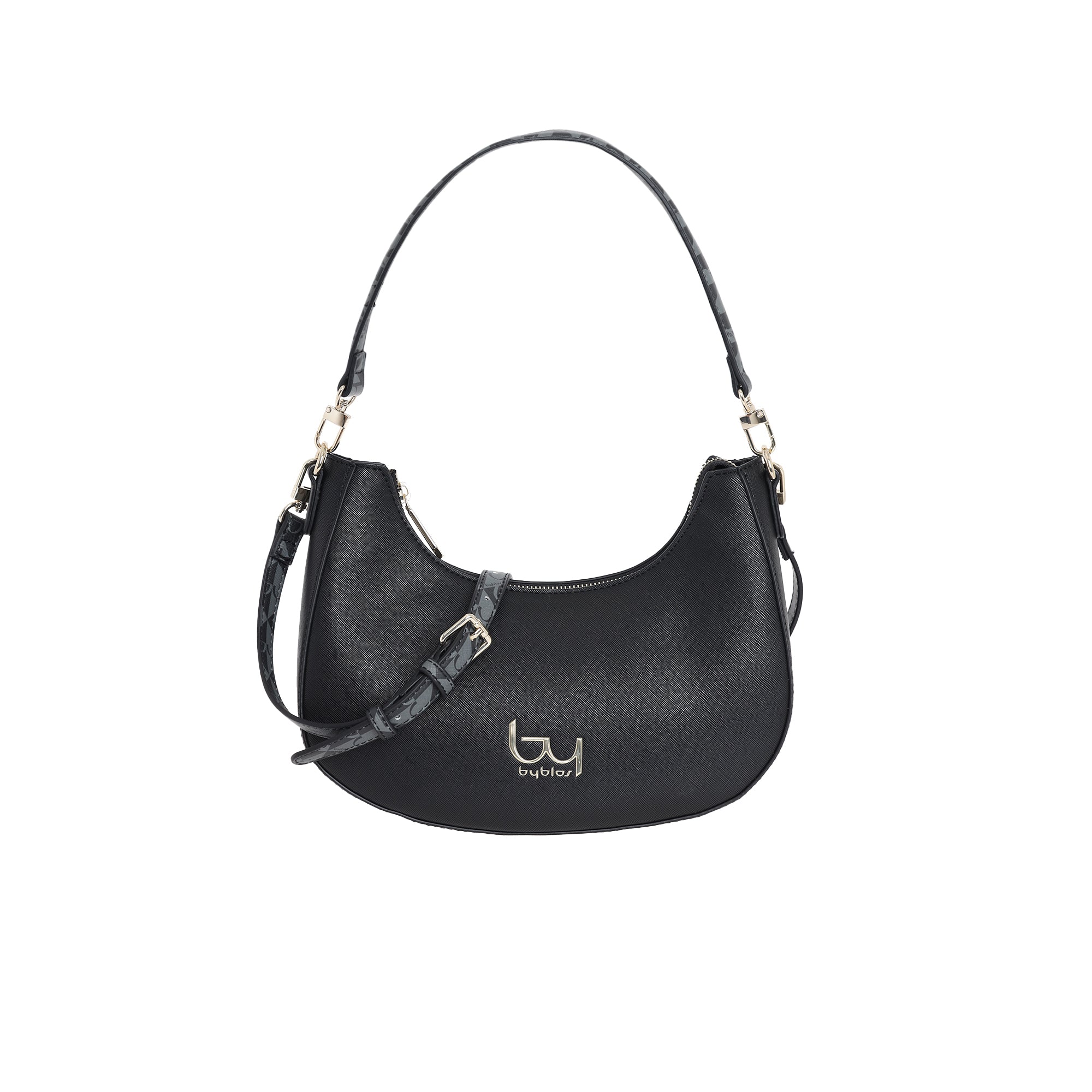 Borsa a spalla Byblos donna compatta con tracolla removibile e design moderno Nero TU | Giò Fashion