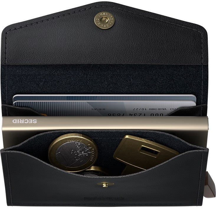Portafoglio Secrid Miniwallet EOr Black compatto con protezione RFID Nero TU | Giò Fashion