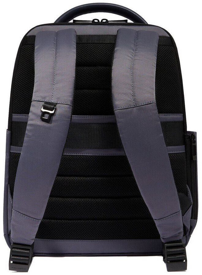 Zaino porta computer Piquadro in tessuto riciclato con tasche organizzate