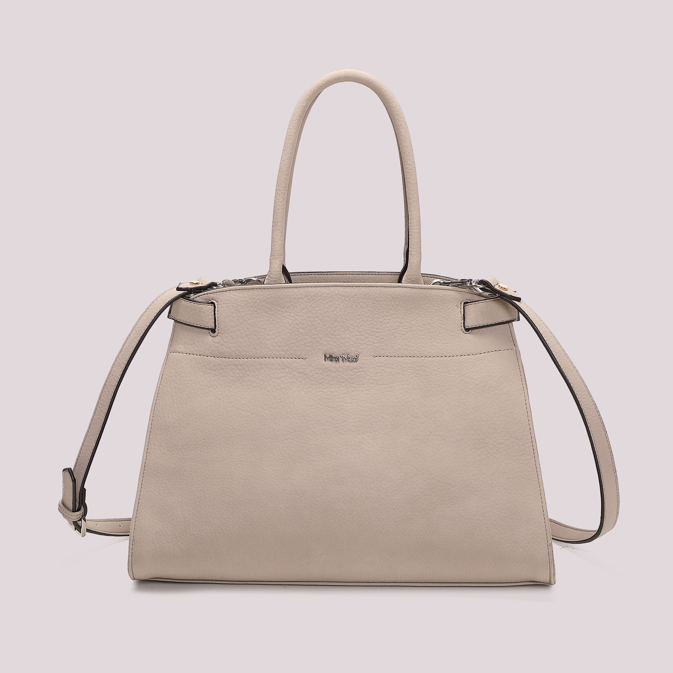 Borsa Shopping Donna Mimi Mua con Fianchi Effetto Camoscio