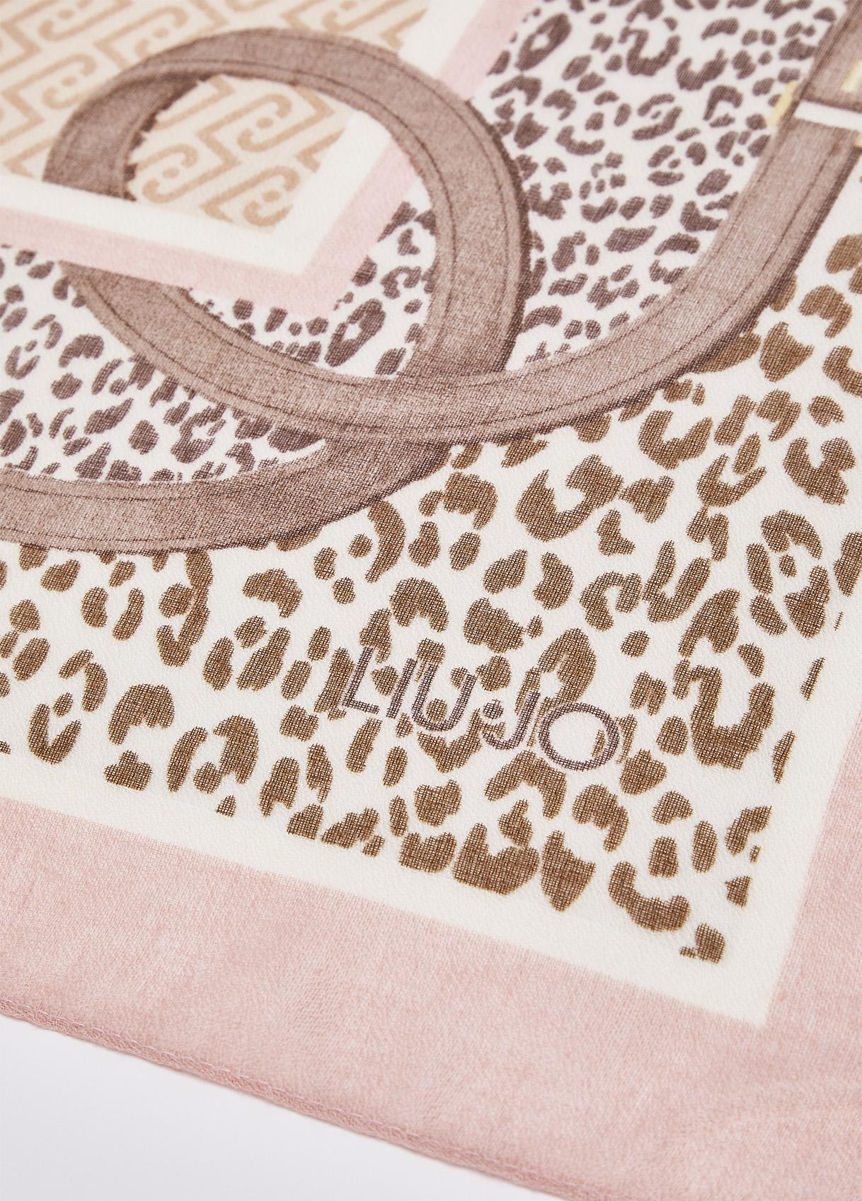 Liu Jo Stola Donna Animalier con Stampa Cinturini e Logo